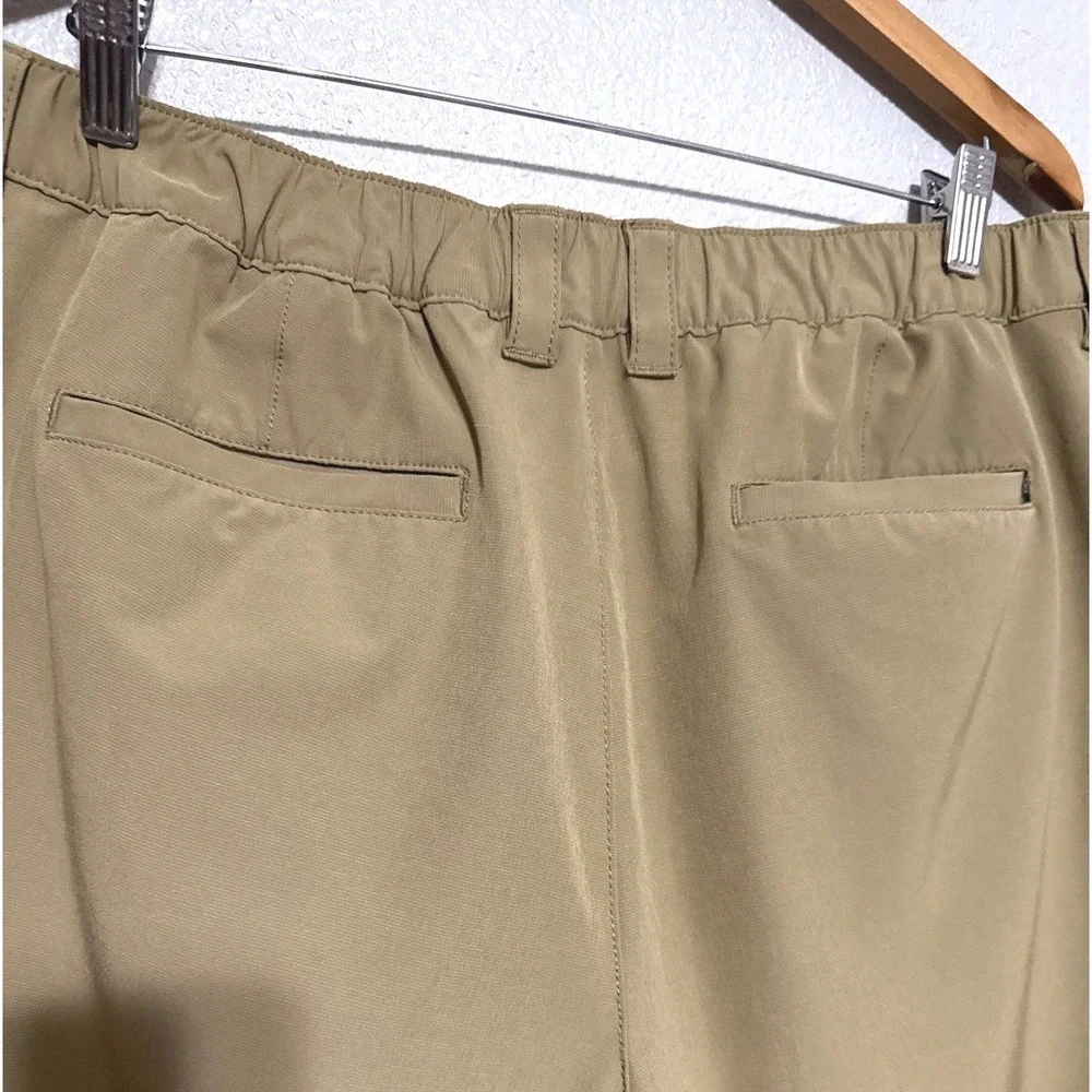 Banana Republic Mens 40 Core Temp Ripstop Shorts Khaki Tan Stretch‎ Vaca Resort